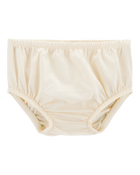 Baby Tiered Flutter-Sleeve Crochet Dress - Ivory, image 3 of 5 slides