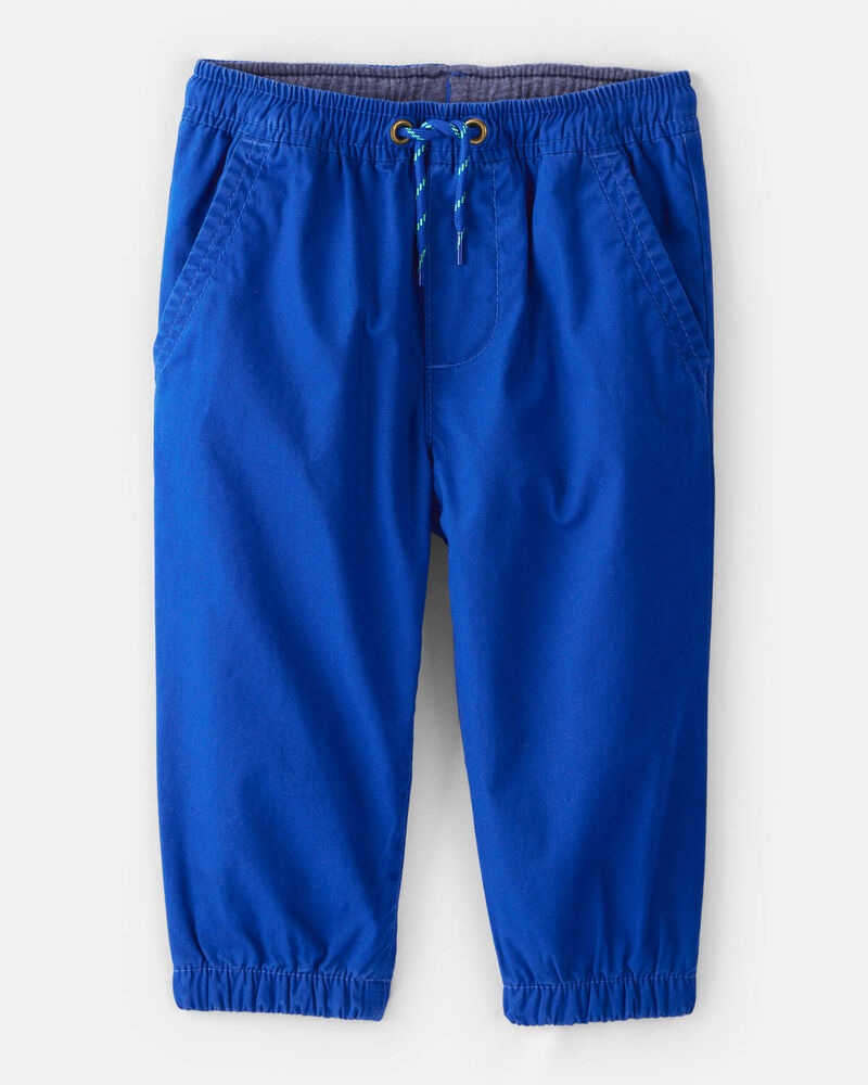 Baby Boy Lined Joggers - Blue, image 1 of 4 slides