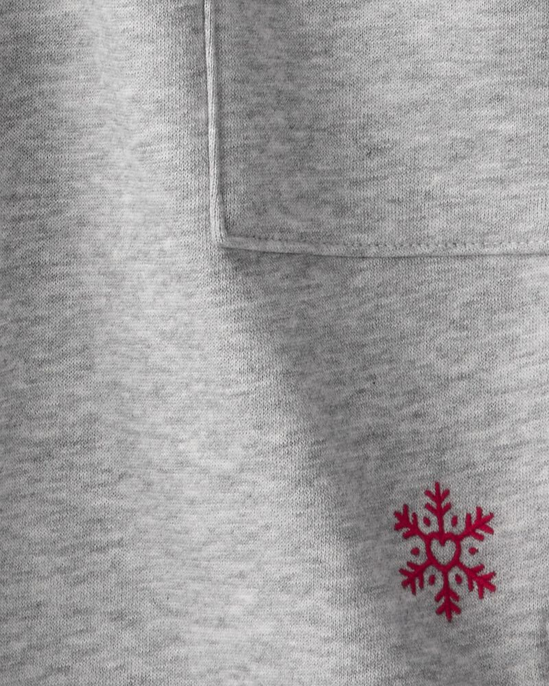 Toddler Girl DayDream Fleece Mock Neck Long-Sleeve Dress - Grey, image 5 of 6 slides