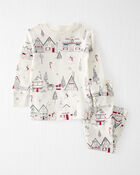 Baby Organic Cotton Pajamas Set in Winter Village Print
, image 1 of 4 slides