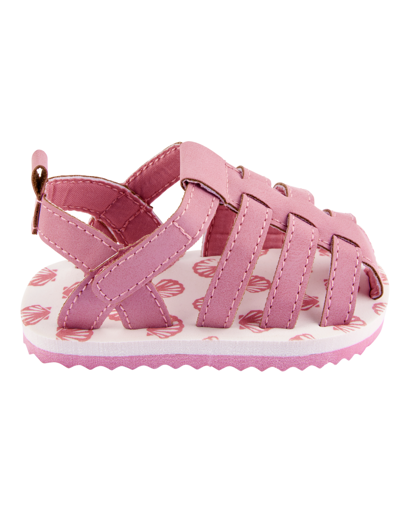 Baby Girl Fisherman Sandals - Pink, image 2 of 6 slides