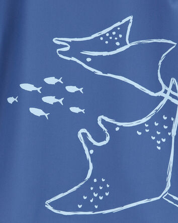 Toddler Boy Stingray Short-Sleeve Rashguard - Navy, 