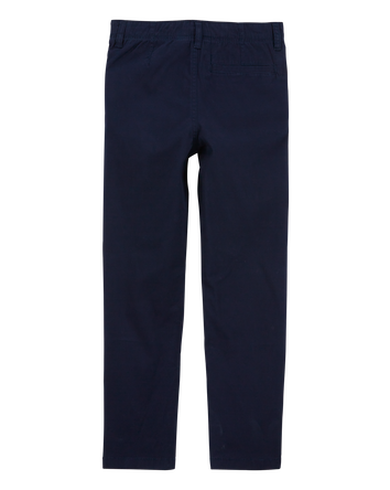 Boys Husky Fit Stretch Chino Pants - Navy, 
