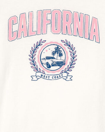 Kid California Short-Sleeve Graphic Tee - White, 