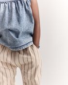Toddler Girl Sleeveless Denim Top in Avenue Wash - Blue, image 4 of 6 slides