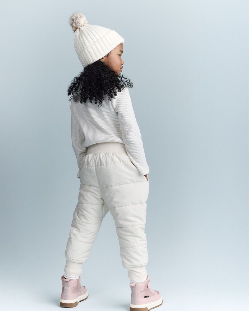 Toddler Girl Turtleneck Long-Sleeve Top - Cream, image 5 of 6 slides