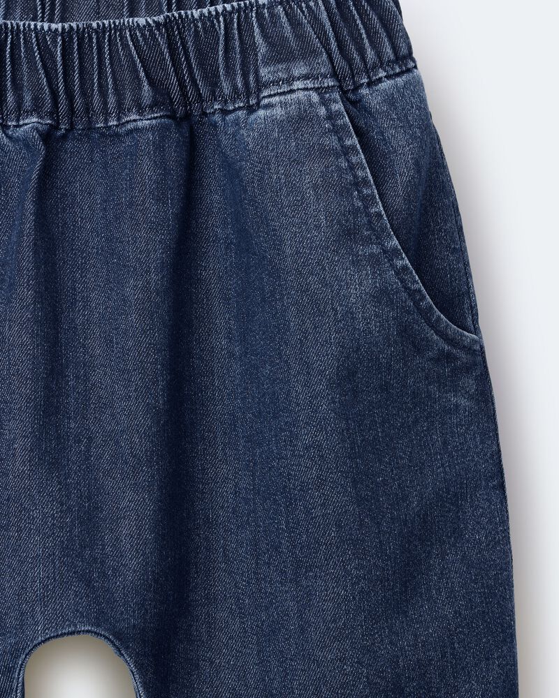 Toddler Playground Pant in Denim - Blue, image 7 of 7 slides