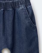 Toddler Playground Pant in Denim - Blue, image 7 of 7 slides