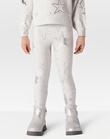 Toddler Girl Star Fleece Leggings, 