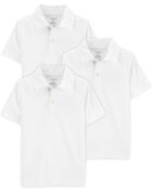 Kid 3-Pack Active Uniform Polos in Moisture Wicking BeCool&trade; Fabric, image 1 of 3 slides
