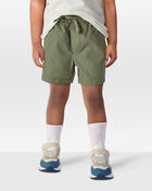 Toddler Pull-On Poplin Shorts - Olive, image 2 of 6 slides