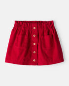 Toddler Girl Corduroy Skirt - Red, image 1 of 5 slides