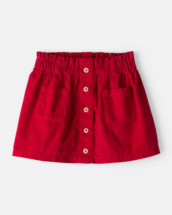 Toddler Girl Corduroy Skirt - Red, 