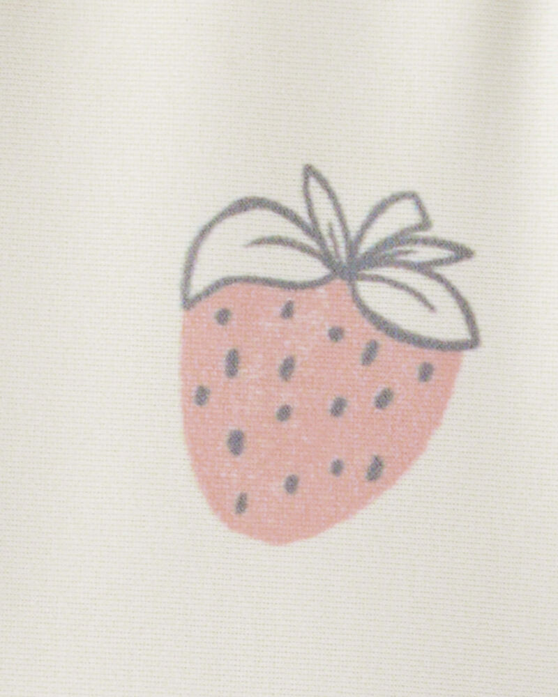Baby Girl Recycled Strawberry-Print Swimsuit, image 4 of 5 slides