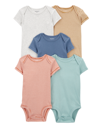 Baby 5-Pack Short-Sleeve Bodysuits, 