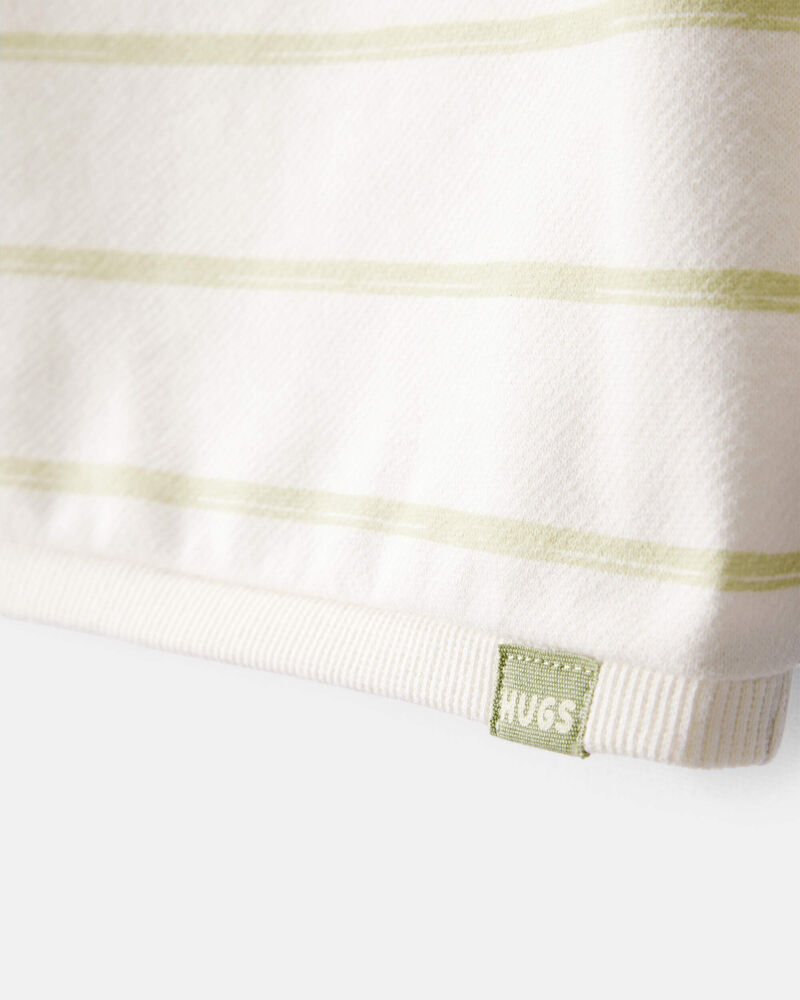 Baby Boy 2-Piece DayDream Fleece Pullover Sweatshirt & Pull-On Pants Set - Ivory/Green, image 3 of 7 slides