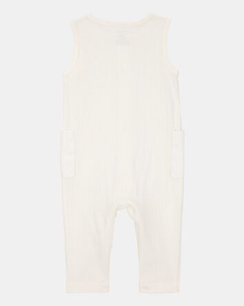 Baby 2-Piece Jumpsuit & Sock Set - Ivory, 