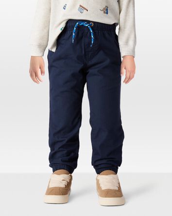 Toddler Pull-On Poplin Pants, 