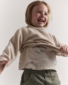 Toddler Otter Sweatshirt&trade; with Pockets - Khaki, image 4 of 7 slides