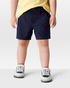 Toddler 2-Pack Active Pull-On Uniform Shorts - Navy, image 5 of 8 slides