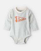 Baby Boy Mom Fan Long-Sleeve Graphic Bodysuit, image 1 of 4 slides