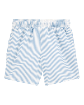 Boys Striped Swim Trunks - Blue, 