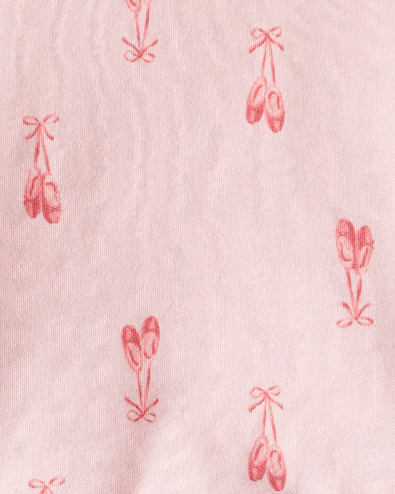 Baby Girl 2-Piece Ballet Slippers Top & Ballerina Leggings Set - Pink, image 3 of 6 slides