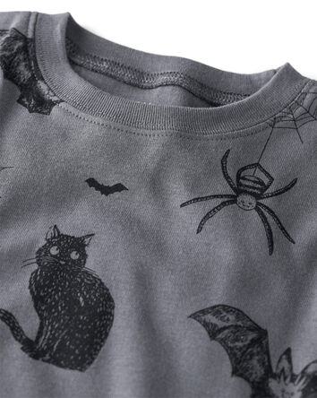 Toddler 2-Piece Organic Cotton Pajamas in Spooky Creatures Print, 