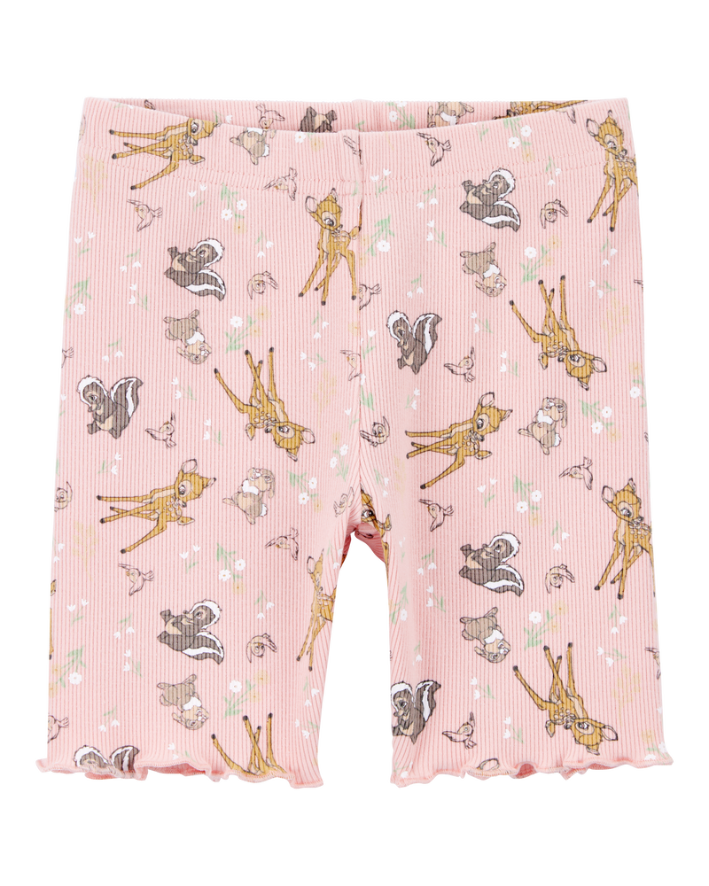 Toddler 2-Piece Bambi Flutter-Sleeve & Bike Short Set - Pink, image 3 of 5 slides