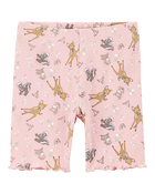 Toddler 2-Piece Bambi Flutter-Sleeve & Bike Short Set - Pink, image 3 of 5 slides