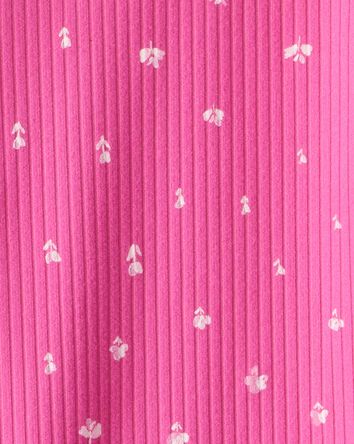 Baby Girl 2-Piece Floral Bodysuit & Pant Set - Pink, 