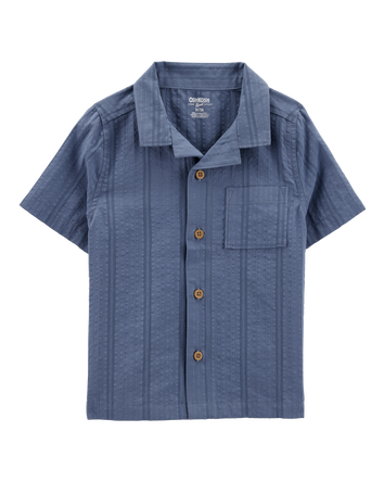 Baby Seersucker Button-Down Shirt - Blue, 