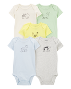 Baby 10-Pack Animals Short-Sleeve Bodysuits, image 5 of 13 slides