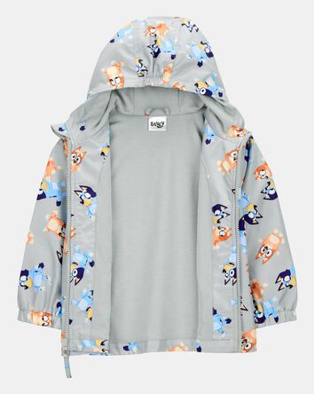 Toddler Bluey Windbreaker Jacket - Grey, 