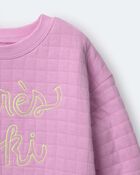 Toddler Girl Apr&egrave;s Ski' Dolman-Sleeve Sweatshirt - Lilac, image 6 of 6 slides