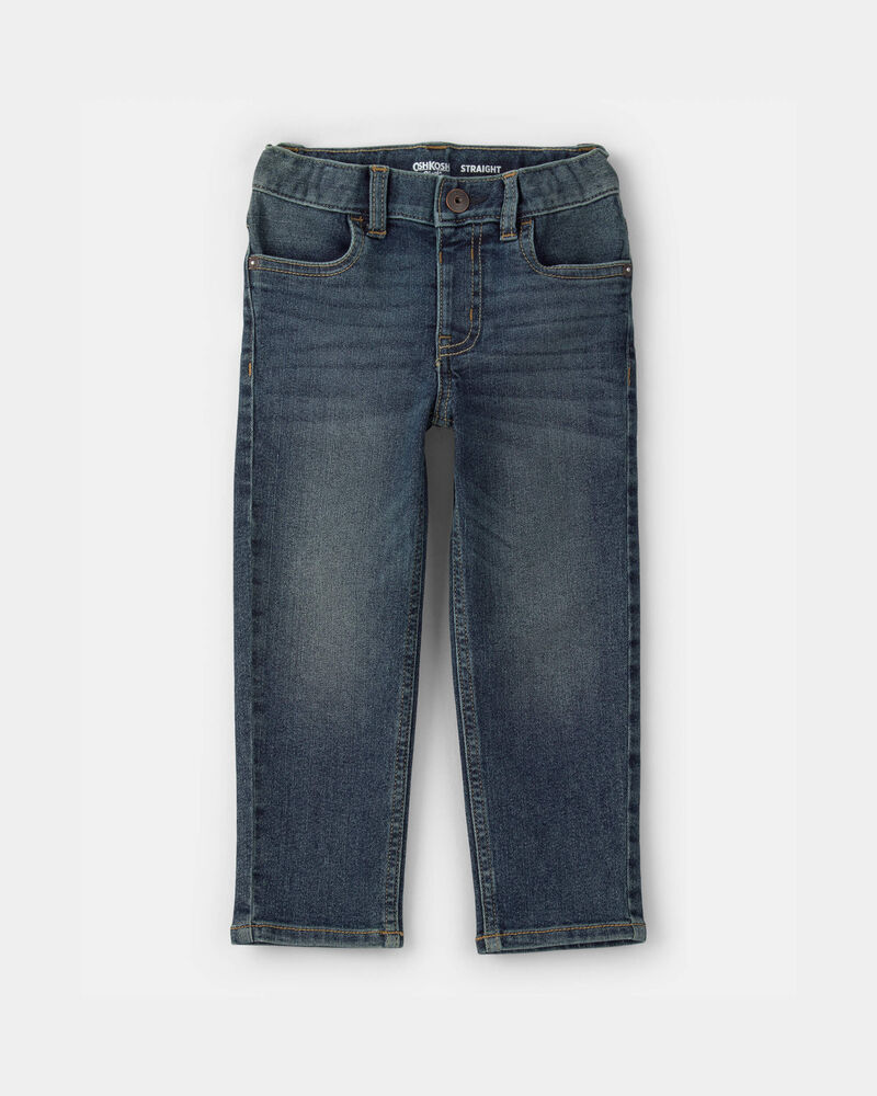 Toddler Faded Dark Wash Straight-Leg Jeans, image 1 of 4 slides