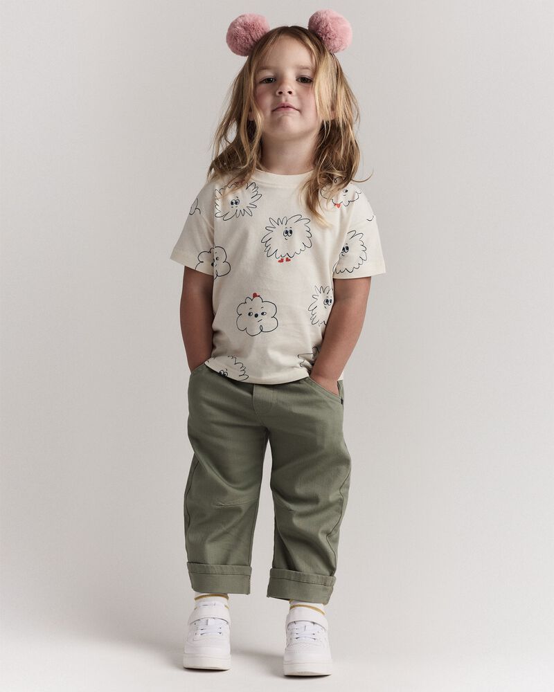 Toddler Girl Bailey Barrel Pant - Olive, image 1 of 8 slides