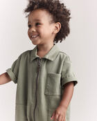 Toddler Day Out&trade; Cropped Jumpsuit - Olive, image 4 of 7 slides