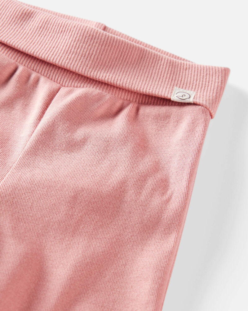 Baby Girl 2-Pack Organic Cotton Grow-With-Me Joggers, image 2 of 5 slides