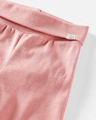 Baby Girl 2-Pack Organic Cotton Grow-With-Me Joggers, image 2 of 5 slides