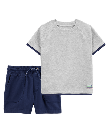 Baby 2-Piece Tee & Shorts Outfit Set, 