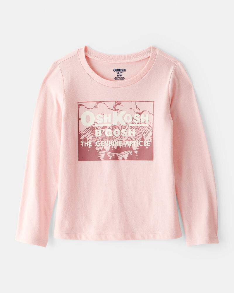 Toddler Girl Vintage OshKosh B'Gosh Long-Sleeve Graphic Tee - Pink, image 1 of 3 slides