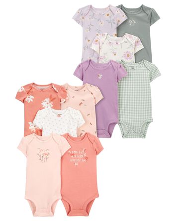 Baby 10-Pack Short-Sleeve Bodysuits, 