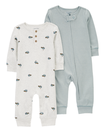 Baby 2-Pack Jumpsuits, 