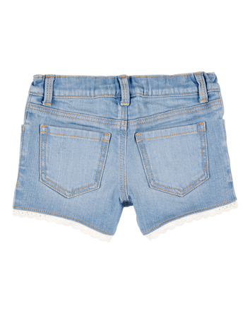 Baby Lace Hem Iconic Denim Short - Daytona Wash, 
