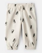 Baby Boy 2-Piece DayDream Fleece Penguin Sweatshirt & Pant Set - Cream, image 4 of 6 slides