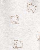Toddler Boy DayDream Fleece Bear Print Long-Sleeve Tee & Pant Set - Brown, image 5 of 6 slides
