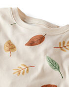 Toddler Organic Cotton Pajamas in Autumn Leaves Print, image 2 of 4 slides