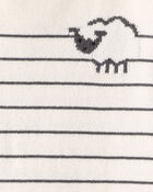 Baby Boy Sheep Long-Sleeve Tee & Pant Set - White/Grey, image 3 of 4 slides