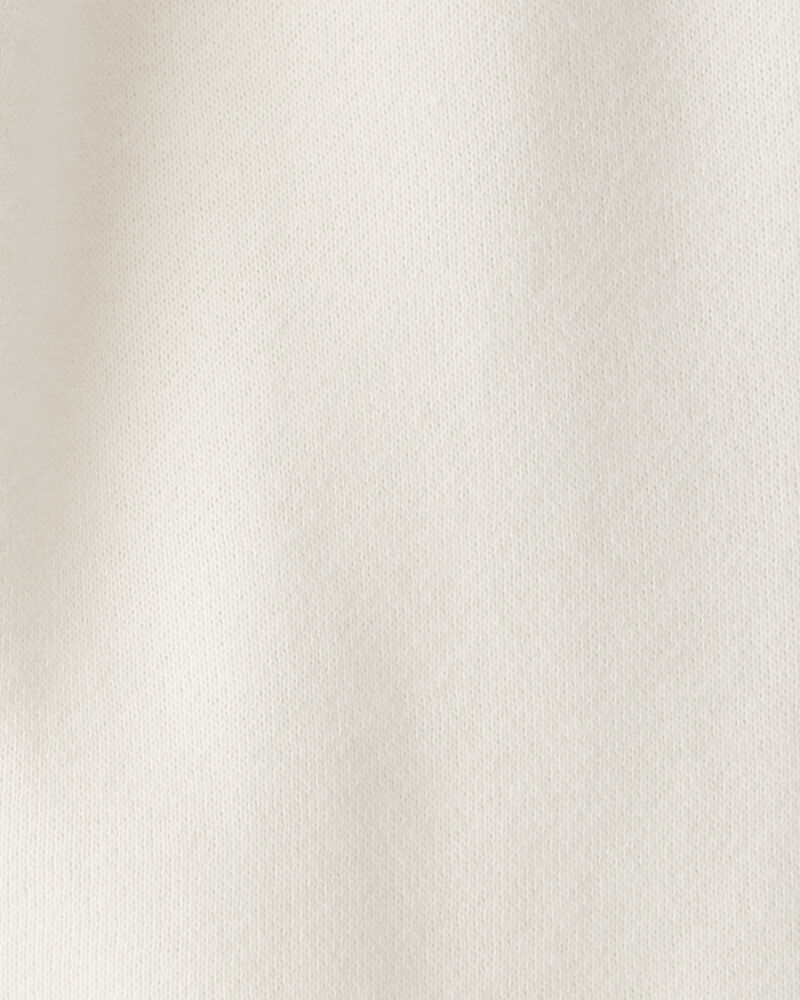 Baby Girl 2-Piece Hooded Zip-Up Jacket & Joggers Set - Cream, image 7 of 7 slides